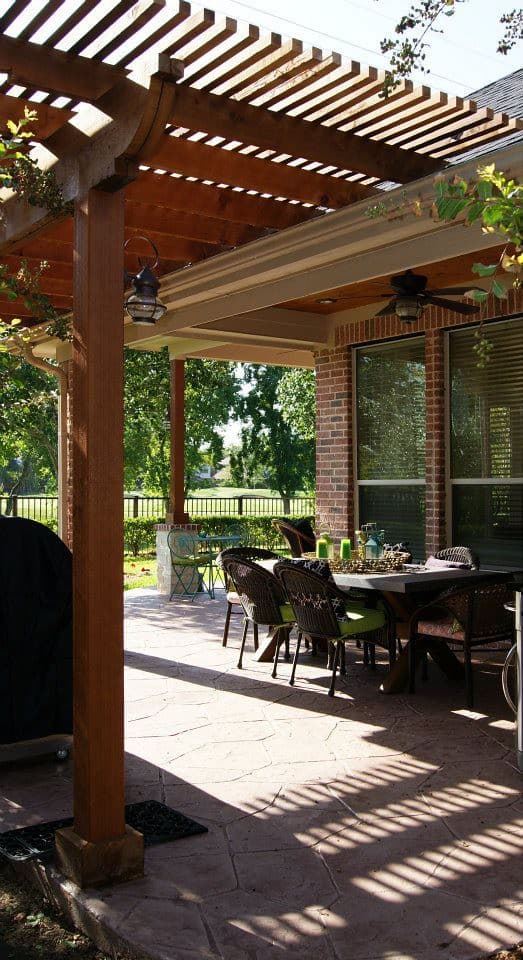 Combining Concrete Patios with Pergolas and Outdoor Kitchens