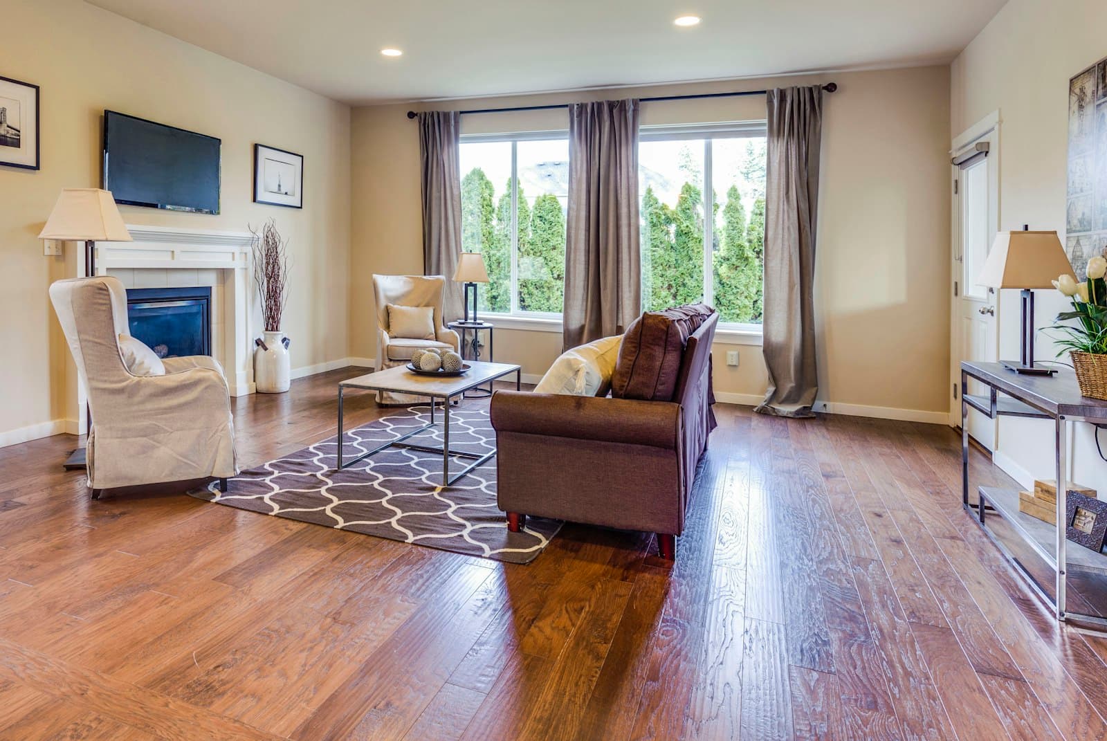 Engineered hardwood flooring installation — North Pole Constructions
