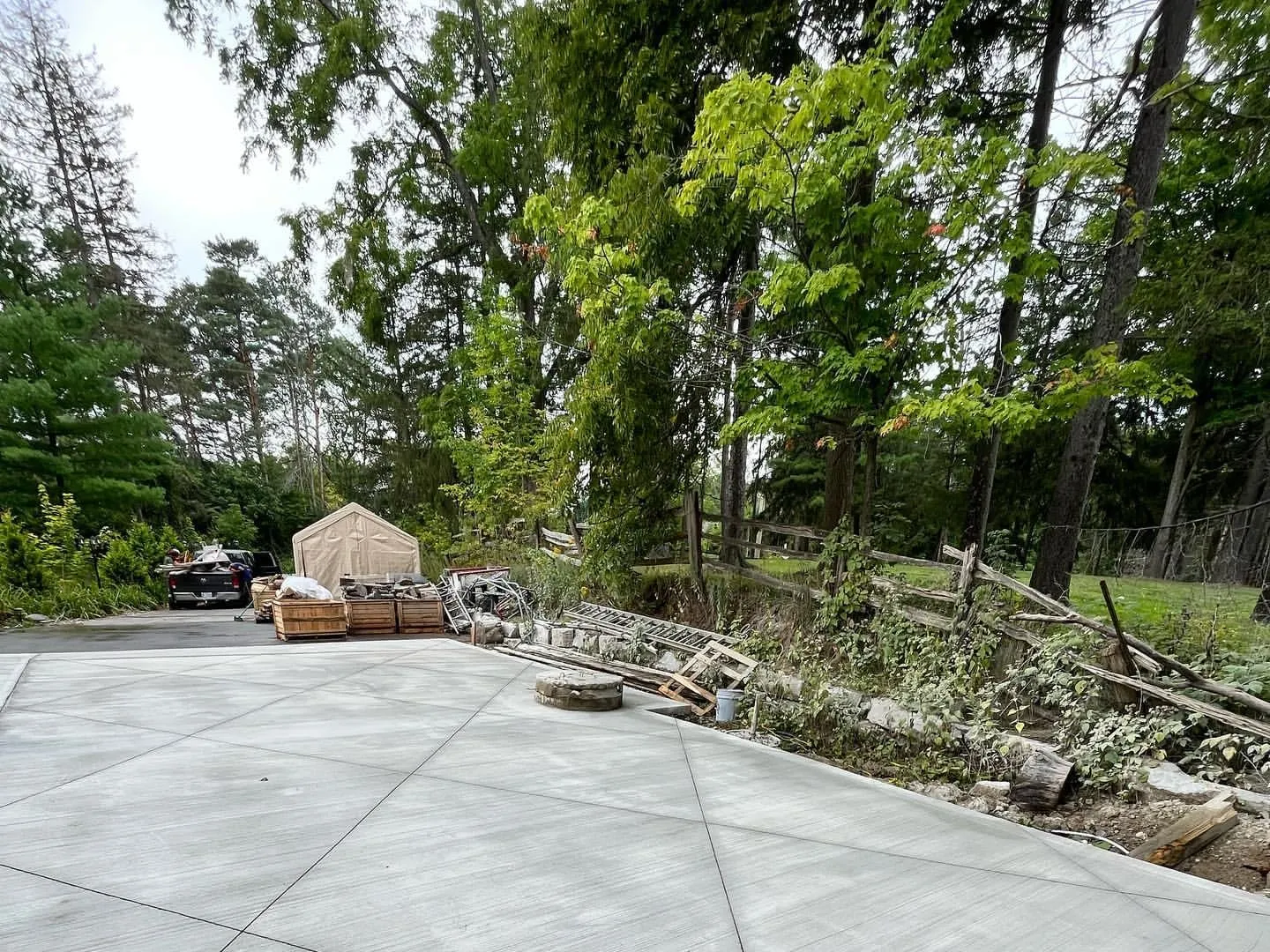 Broom vs. Exposed Aggregate vs. Stamped Concrete Finishes photo 1