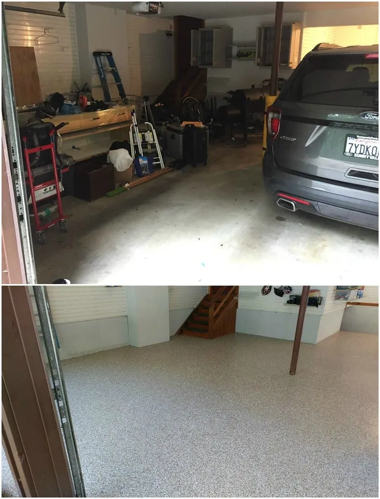 Concrete Garage Floors: Epoxy Coating vs. Bare Concrete