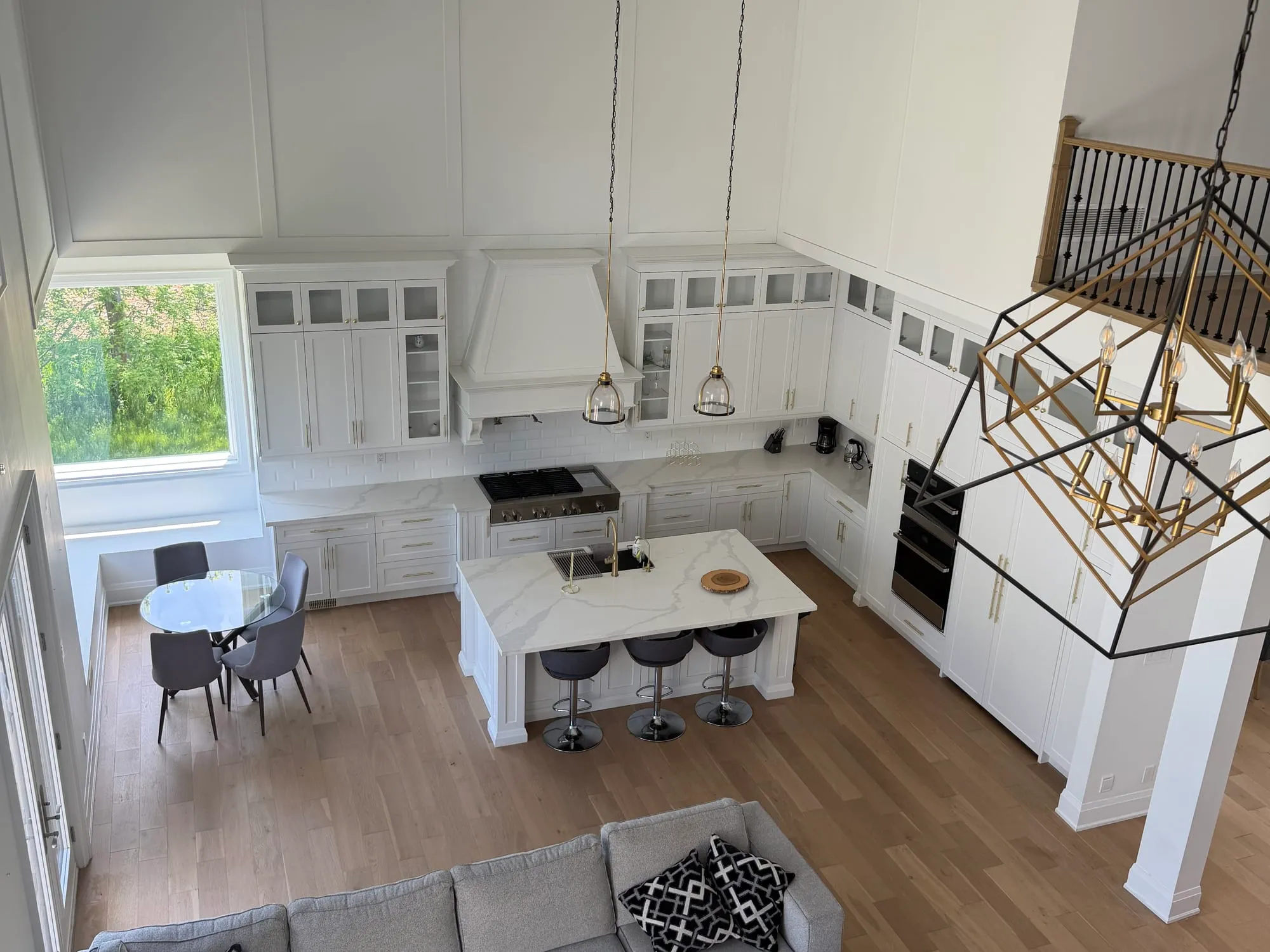 Hardwood flooring in a finished kitchen — Northpole Design & Build